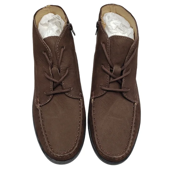 Marc JosephNIB West Houston Bootie Brown Nobuck Lace Up Leather Boots Boy 5.5